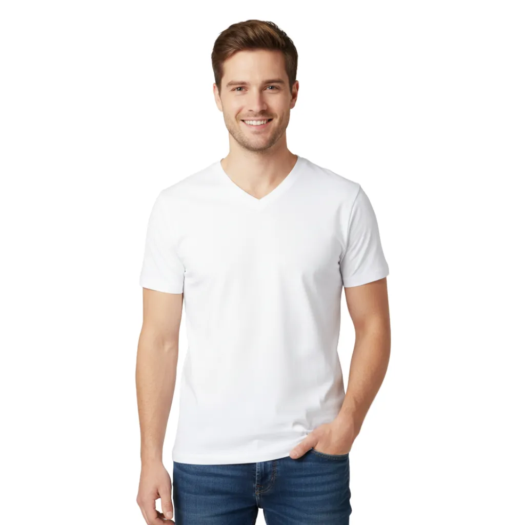 Unisex V Neck T-Shirt - View 1
